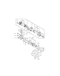 Engine Hydraulic Pump Diagram and Parts List for SX3100 54ALB4S727-54ALB4SW727-54ALB4SX727-54ALB4SY727-54ALB4SZ727-54AMB4S727-54AMB4SW727-54AMB4SX727-54AMB4SY727-54AMB4SZ727 Cub Cadet Lawn Tractor